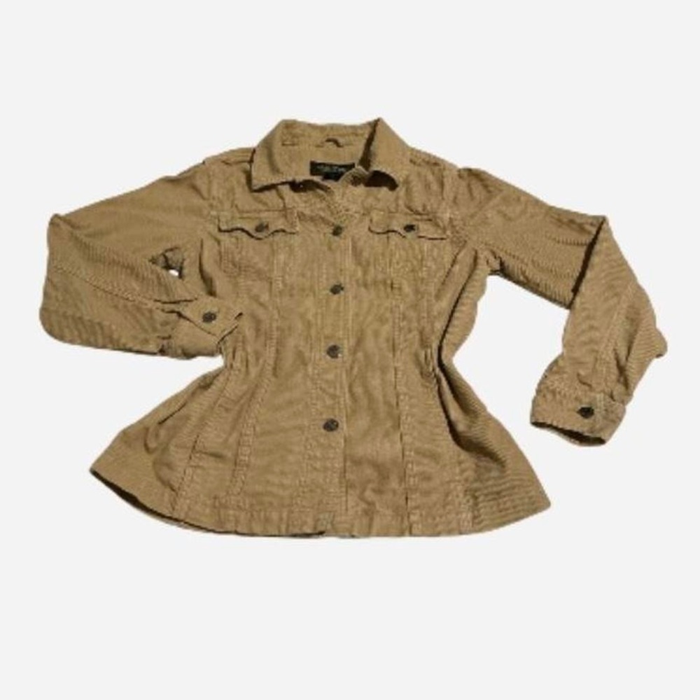 Eddie Bauer beige/brown corduroy jacket ,timeless, cotton, sustainable‎